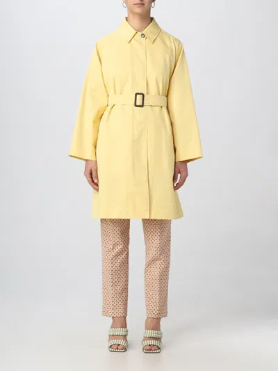 Weekend Max Mara Trench Coat Woman  In Yellow
