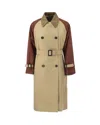 WEEKEND MAX MARA TRENCH IMPERMEABILE CANASTA COLORBLOCK