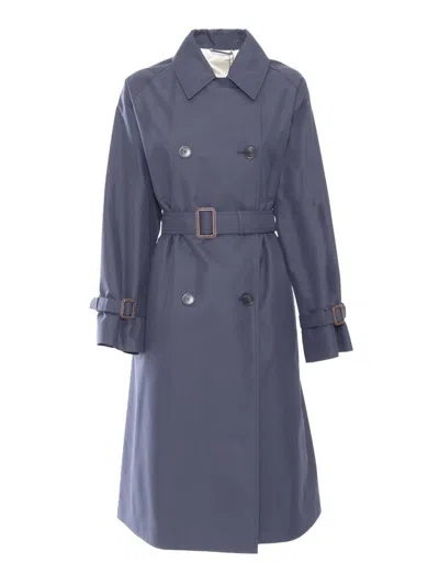Weekend Max Mara Canasta Raincoat In Navy