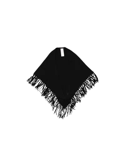 Weekend Max Mara Triangle Shawl In Black