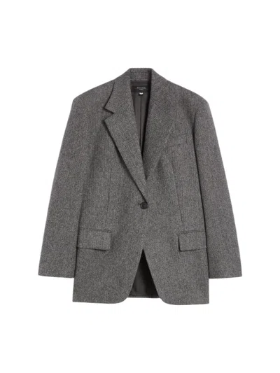 Weekend Max Mara Tronto Jacket Dark Grey In Gray