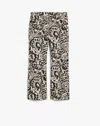 Weekend Max Mara Printed Trousers With Pockets And Belt Loops In Black