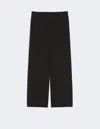Weekend Max Mara Wool Stretch Palazzo Trousers In Black