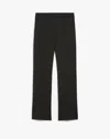 Weekend Max Mara Straight Wool Trousers In Black