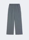 Weekend Max Mara Wool Gabardine Trousers In Blue