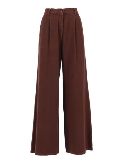 Weekend Max Mara Trousers In Brown