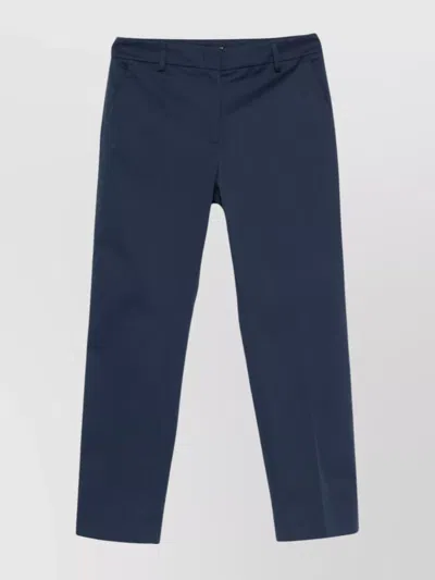 Weekend Max Mara Trousers Featuring Back And Side Pockets In Blue