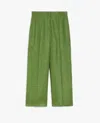 Weekend Max Mara Women's Malizia Long Trouser Green | Size 46 | 2515131052600026 In Green