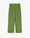 Weekend Max Mara Women's Malizia Long Trouser Green | Size 46 | 2515131052600026 In Green