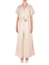 Weekend Max Mara Wrap Culotte Jumpsuit In Pink