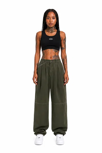 Weekend Max Mara Trousers In Kaki Marrone