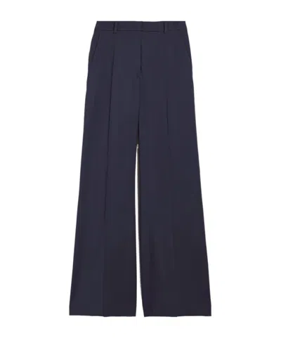 Weekend Max Mara Trumpet Profile Casual Pants In Black