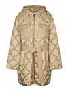 Weekend Max Mara Trusty Camel Down Jacket In Multi