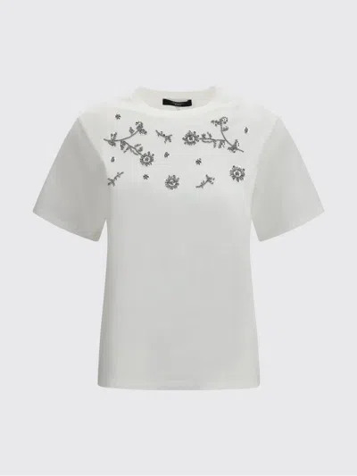 Weekend Max Mara Agile Cotton T-shirt In White