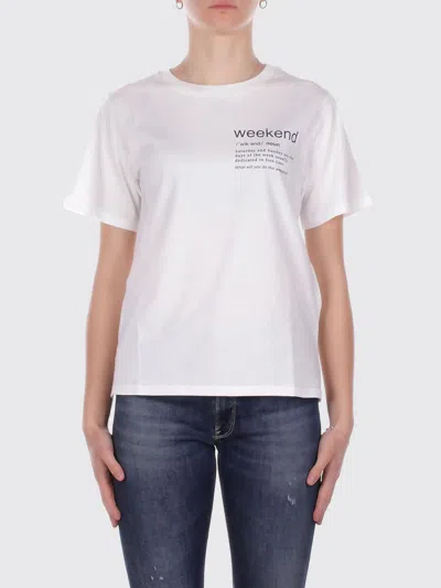 Weekend Max Mara T-shirt Woman  In White