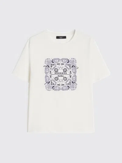 Weekend Max Mara T-shirt Woman  In White