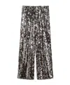 Weekend Max Mara Sequin-embellished Trousers In Black
