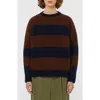 Weekend Max Mara Long-sleeved Wool Sweater In Burgundy