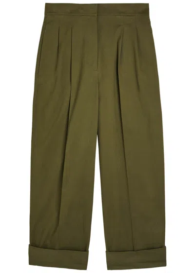 WEEKEND MAX MARA WEEKEND MAX MARA TURN-UP TWILL TROUSERS