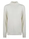 Weekend Max Mara Turtleneck Long-sleeves Sweater In White