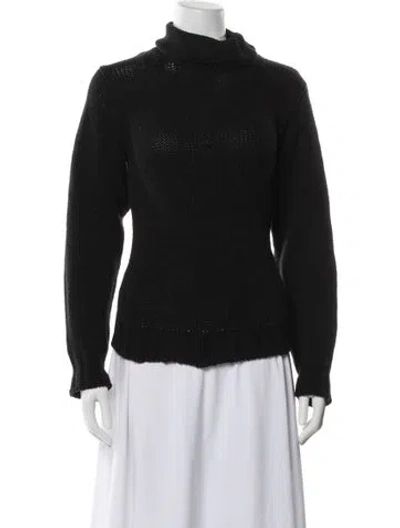Pre-owned Weekend Max Mara Turtleneck Sweater In Black