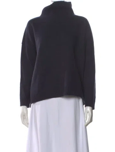 Pre-owned Weekend Max Mara Turtleneck Sweater In Blue