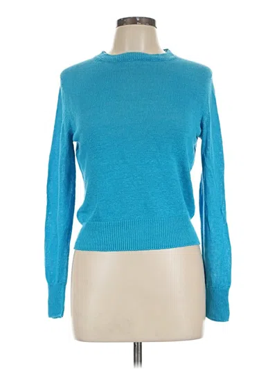 Pre-owned Weekend Max Mara Turtleneck Sweater In Blue