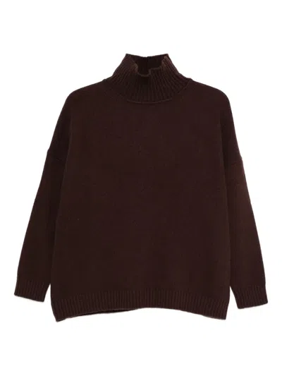 Weekend Max Mara Turtleneck Sweater In Brown