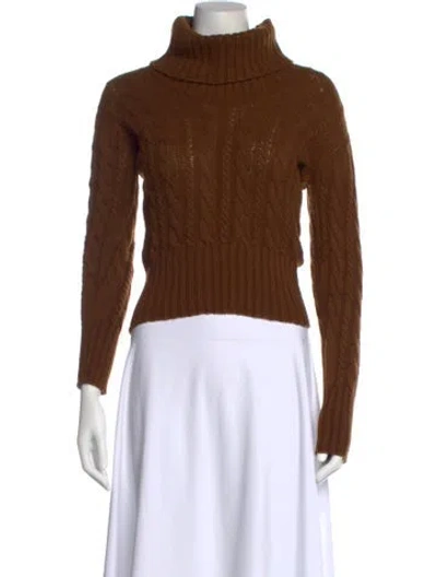 Pre-owned Weekend Max Mara Turtleneck Sweater In Brown
