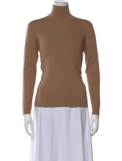 Pre-owned Weekend Max Mara Turtleneck Sweater In Brown