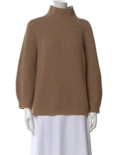 Pre-owned Weekend Max Mara Turtleneck Sweater In Brown