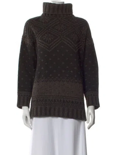 Pre-owned Weekend Max Mara Turtleneck Sweater In Multi