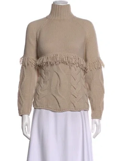 Pre-owned Weekend Max Mara Turtleneck Sweater In Neutral