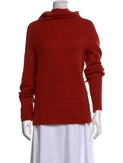Pre-owned Weekend Max Mara Turtleneck Sweater In Orange