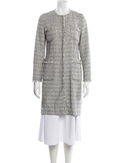 Pre-owned Weekend Max Mara Tweed Pattern Coat