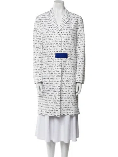 Pre-owned Weekend Max Mara Tweed Pattern Coat In Multi