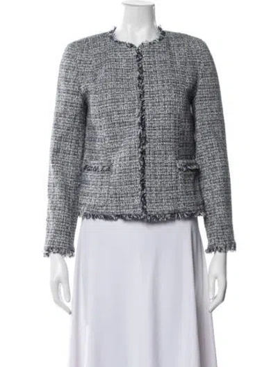 Pre-owned Weekend Max Mara Tweed Pattern Jacket In Multicolor