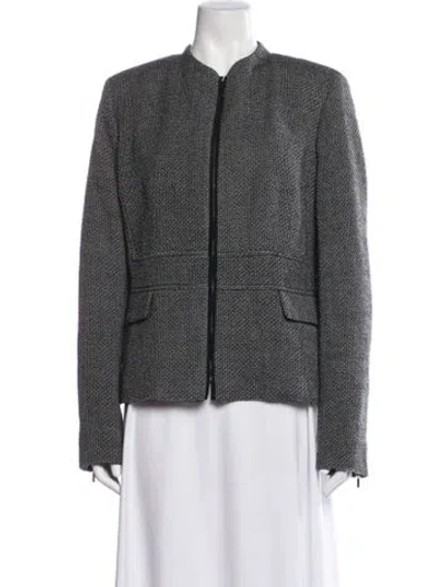 Pre-owned Weekend Max Mara Tweed Tweed Pattern Jacket In Multi
