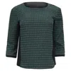 Weekend Max Mara Two Tone Blouse In Green Viscose In Green