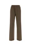 Weekend Max Mara Stretch Polyester Blend Pant Featuring Pockets In Brown