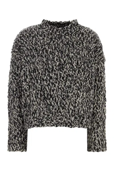 Weekend Max Mara Two-tone Wool Blend Crine Sweater