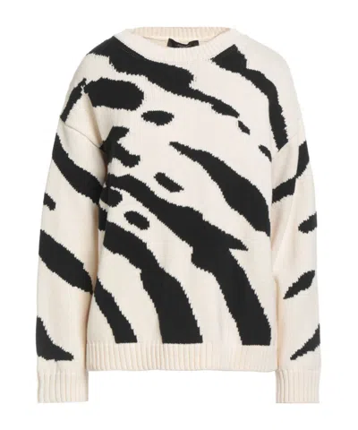 Weekend Max Mara Two-tone Knit Sweater In Neutral