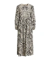Weekend Max Mara Long Poplin Patterned Dress In Multi