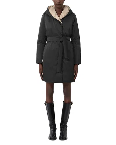 Weekend Max Mara Uggioso Black Reversible Coat
