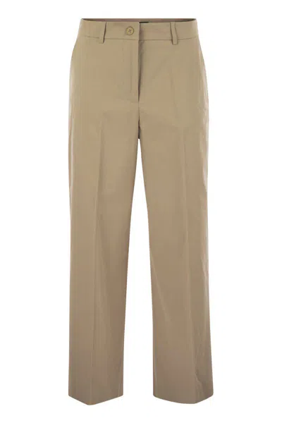 WEEKEND MAX MARA WEEKEND MAX MARA URIAL - COTTON SATIN CROP TROUSERS
