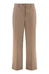 Weekend Max Mara Button-fastening Straight Trousers In Neutral
