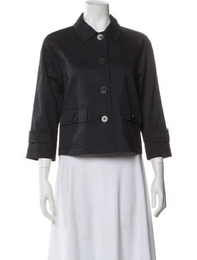 Pre-owned Weekend Max Mara Utility Jacket In Blue