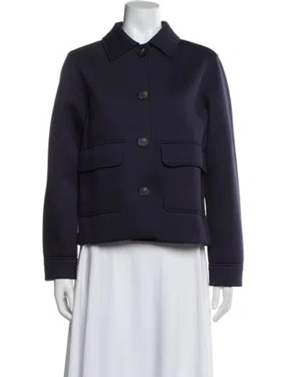 Pre-owned Weekend Max Mara Utility Jacket In Blue