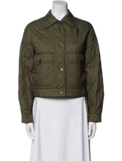 Pre-owned Weekend Max Mara Utility Jacket In Green