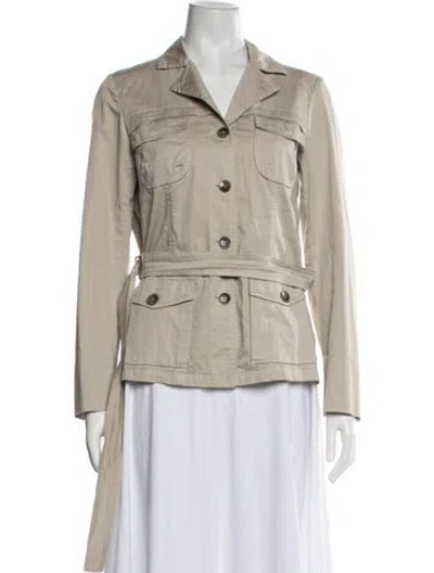 Pre-owned Weekend Max Mara Utility Jacket In Neutrals